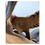 Miu Miu Black Leather Block Heel Sandals