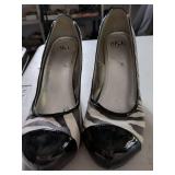 BKE Sole Zebra Print Pumps Size 9