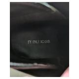 Maurices Black Wedge Sneaker Boots