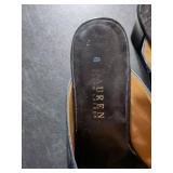 Ralph Lauren Black Leather Tassel Mules