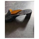 Ralph Lauren Black Leather Tassel Mules