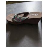 Grazie Embellished Platform Sandals Size 9