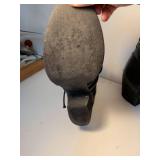 Black Strappy Wedge Sandals Size 9.5