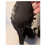 Black Strappy Wedge Sandals Size 9.5