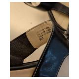 Anne Klein Black Leather Sandals