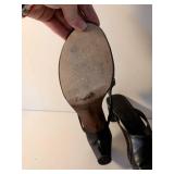 Anne Klein Black Leather Sandals