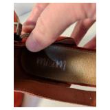 Maurices Avenue Red & Black Ankle Strap Heels Size 10