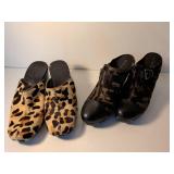 BCBG Generation Animal Print Mules and Clogs Set