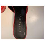 Giannini Red Leather Heeled Sandals Collection