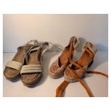 Maurices White Leather Sandals Collection