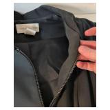 Casual Corner Black Polyester Zip-Up Jacket Size 8