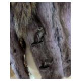Purple Faux Fur Vest with Animal Print Lining