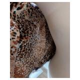 Purple Faux Fur Vest with Animal Print Lining