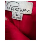 Red Button-Front Blazer by Saville