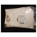 White Linen Kitchen Curtains 54 inches Long, Grommet W36 x L54, 2 Panels Retail $26