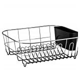 Deluxe Chrome-Plated Steel Small Dish Drainers (Black) Retail $24