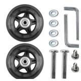 Replacement Luggage Suitcase Wheels OD 80mm Repair Kit Parts Retail $26