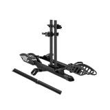 Young Electric E-Bike Rack with Ramp, Hitch 2 Bike Rack, 200 lbs Capacity Electric Bike Carrier, Foldable Platform Mount for Cars, Trucks, SUVs, Minivans, Up to 5-Inch Fat Tire for 2