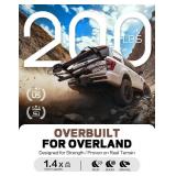 Young Electric E-Bike Rack with Ramp, Hitch 2 Bike Rack, 200 lbs Capacity Electric Bike Carrier, Foldable Platform Mount for Cars, Trucks, SUVs, Minivans, Up to 5-Inch Fat Tire for 2