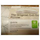 Coop Home Goods Original Cut-Out Adjustable Pillow, Queen Size Bed Pillows for Neck & Head Support, 18 x 28 â Memory Foam Pillows - Medium Firm for Side Sleeper, CertiPUR-US/GREENGUARD Gold - Ret