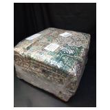 Srugn Washable Rugs 8x10 Area Rugs for Living Room,Rugs for Bedroom,Large Carpets,Ultra Soft Faux Wool Retro Dining Room Rug,Non Slip&Non-Shedding Low Pile Vintage Print Rug for Home Office,Green - Re