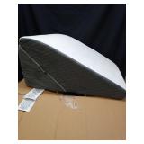 Kolbs Adjustable 9 & 12 Inch Wedge Pillow for Sleeping Apnea, Acid Reflux Relief, Back Pain, Snoring & Post Surgery Recovery, Memory Foam Bed Wedge Pillow with Removable Washable Cover & Handle-Grey -