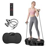 HTM Vibration Plate Exercise Machine - 300 lbs Weight Capacity, 120 Speed Levels, 9 Workout Modes for Home Fitness, Muscle Toning & Weight Loss - Retail: $80