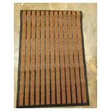 ubdyo Extra Durable Door Mat - Dirt Trapping Outdoor Welcome Mats - Non-Slip Outdoor Indoor Entrance - Low Profile Front Doormat (47\" x 32\", Bright Brown) - Retail: $62
