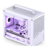 JONSBO/JONSPLUS Z20 White Micro-ATX Mini Tower Pc Case,with Detachable Carrying Handle, Mini Size, High-Performance Hardware Compatible, Support 240AIO, H160mm Cooler, White - Retail: $100