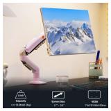 Monitor Mount,Fits 17-30\" or Bigger Computer Monitors(Within 19.8lbs), Adjustable Stand with Tilt Rotation Swivel Function, Desk Mount F80 Series (Fantasy Pink) - Retail: $20