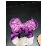 6 Pack Mouse Ears Scrunchies Velvet Sparkle Sequin Mouse Bows Hair Scrunchies Hair Ties Elastic Rubber Bands Ponytail Holders for Kids Women Girls Christmas Party Decoration - Retail: $10