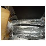 GILLAS 3 Tier Console Tables, 30\" Height Entryway Table, Sofa Table Behind Couch Table, Industrial Entryway Furniture Entry Way Table with Storage for Living Room, Hallway, Entrance, Rustic Black - R