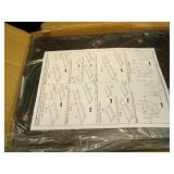 GILLAS 3 Tier Console Tables, 30\" Height Entryway Table, Sofa Table Behind Couch Table, Industrial Entryway Furniture Entry Way Table with Storage for Living Room, Hallway, Entrance, Rustic Black - R