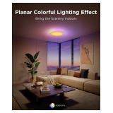 Govee Smart Ceiling Light 4300LM, RGBIC LED Ceiling Light Fixture Works with Matter, Flush Mount Light Fixture, DIY Colors, 2700K-6500K Dimmable for Bedroom, Living Room, 15 Inch, 1 Pack - Retail: $13
