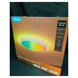 Govee Smart Ceiling Light 4300LM, RGBIC LED Ceiling Light Fixture Works with Matter, Flush Mount Light Fixture, DIY Colors, 2700K-6500K Dimmable for Bedroom, Living Room, 15 Inch, 1 Pack - Retail: $13