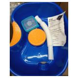 DMI Portable Shampoo Bowl for Bedside and Hair Washing, Hair Cuts and Coloring for the Elderly, Disabled, Bedridden and Handicapped, Blue - Retail: $29