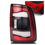 calisay LED Taillights Assembly Compatible With 2019-2020 RAM 2500 3500 HD, Black bezel trim Tail Lights w/o Blind Spot OEM# 68361718AE, 68361718AA, 68361718AB,Right Passenger Side - Retail: $100