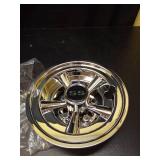 8 inch Golf Cart Hub Caps (Set of 4) - Rust-Proof SS Chrome Wheel Covers, Snap-On Design for Yamaha, EZ-GO, Club Car | Universal Fit & Weather-Resistant Accessories (Chrome - Silver) - Retail: $36