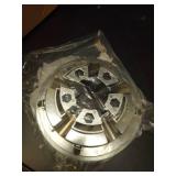 8 inch Golf Cart Hub Caps (Set of 4) - Rust-Proof SS Chrome Wheel Covers, Snap-On Design for Yamaha, EZ-GO, Club Car | Universal Fit & Weather-Resistant Accessories (Chrome - Silver) - Retail: $36