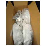 8 inch Golf Cart Hub Caps (Set of 4) - Rust-Proof SS Chrome Wheel Covers, Snap-On Design for Yamaha, EZ-GO, Club Car | Universal Fit & Weather-Resistant Accessories (Chrome - Silver) - Retail: $36