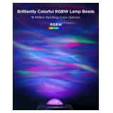 Govee Star Light Projector with 3 Aurora Flowing Effects, Works with Matter, Alexa and Google Assistant, 52 Scene Modes, 18 White Noise Options, LED Night Light Projector for Bedroom, Without Plug - R