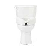 Medline 5\" Elevated Toilet Seat Riser W/Microban Antimicrobial Protection for Seniors, Adults & Handicapped â 400 Lbs. Capacity, White - Retail: $38
