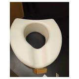 Medline 5\" Elevated Toilet Seat Riser W/Microban Antimicrobial Protection for Seniors, Adults & Handicapped â 400 Lbs. Capacity, White - Retail: $38