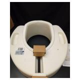 Medline 5\" Elevated Toilet Seat Riser W/Microban Antimicrobial Protection for Seniors, Adults & Handicapped â 400 Lbs. Capacity, White - Retail: $38