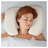 NextSleep, The Best Back Sleeper Pillow, Sleep on Your Back Comfortably, Wrinkle Prevention, Patent Pending Neck Support, Satin Case Included, 100 Night Sleep Trial, CertiPUR-US - Retail: $85