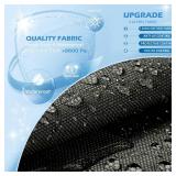 Solim Trailerable Jet Ski Cover, 1200D PU Oxford Waterproof Jetski Cover, Heavy Duty Marine Grade Polyester PWC Cover with Reflective Air Vent & Strap for Yamaha Sea-Doo Kawasaki 2-3 Seater Gray&Black