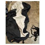 Solim Trailerable Jet Ski Cover, 1200D PU Oxford Waterproof Jetski Cover, Heavy Duty Marine Grade Polyester PWC Cover with Reflective Air Vent & Strap for Yamaha Sea-Doo Kawasaki 2-3 Seater Gray&Black