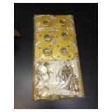 6 Pcs Industrial Pipe Clothes Bars 12 inch, Industrial Pipe Clothing Racks, Gold Closet Rods for Hanging Clothes, Gold Clothing Racks for Home Boutique Retail - Retail: $33