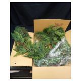 GlimLit 6ft Real Touch Cedar Garland Artificial Realistic Christmas Greenery Pine Garland with 150 Cedar Branches for Mantle, Fireplace, Table, Stairs, Doorframe, Window, Outdoor Indoor Xmas Decor - R