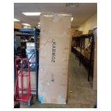 48x84 inch (Double 24Ã84 inch Door) Sliding Barn Wood Door Slab with 8ft Hardware Kit, Requires Simple DIY Assembly - Retail: $285